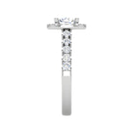 Load image into Gallery viewer, 0.70 cts Solitaire Halo Diamond Shank Platinum Ring JL PT RH RD 151   Jewelove.US

