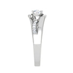 Load image into Gallery viewer, 0.30 cts Solitaire Diamond Shank Platinum Ring JL PT RP RD 121   Jewelove.US
