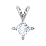 Load image into Gallery viewer, 0.30cts. Platinum Princess Cut Solitaire Pendant for Women JL PT P SP PR 103   Jewelove.US
