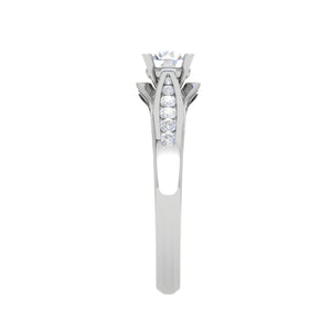 0.30 cts Solitaire Diamond Split Shank Platinum Ring JL PT RP RD 118   Jewelove.US