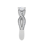 Load image into Gallery viewer, 0.30 cts Solitaire Diamond Twisted Shank Platinum Ring JL PT RP RD 148   Jewelove.US
