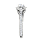 Load image into Gallery viewer, 0.50 cts Solitaire Halo Diamond Shank Platinum Ring JL PT RH RD 211   Jewelove.US

