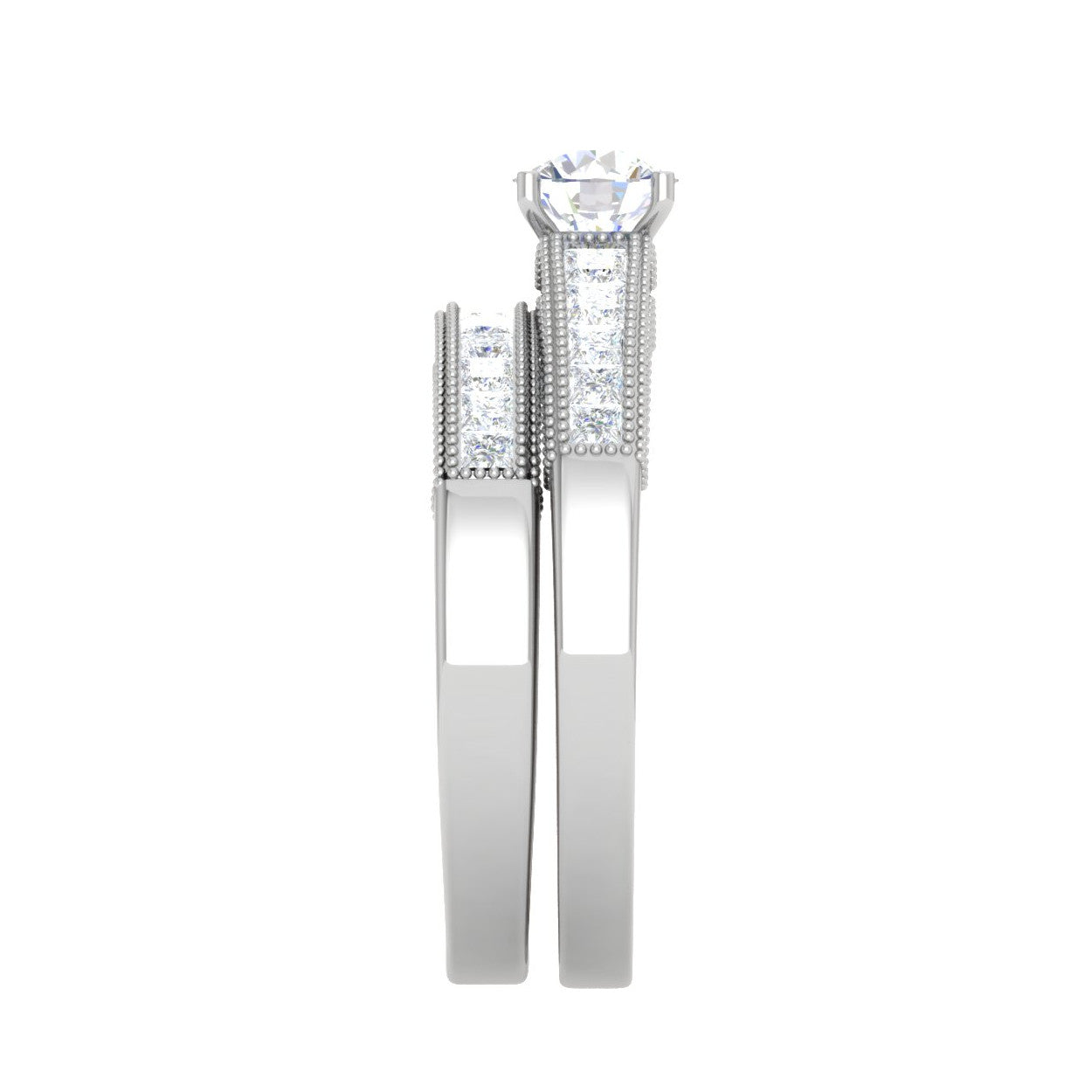 0.25 cts Solitaire with Princess cut Diamond Split Shank Platinum Ring for Women JL PT RV RD 128   Jewelove