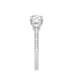 Load image into Gallery viewer, 1.00 cts Platinum Solitaire Diamond Shank Ring JL PT R3 RD 115   Jewelove.US
