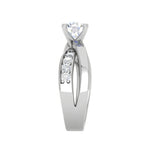 Load image into Gallery viewer, 0.50cts Solitaire Diamond Twisted Shank Platinum Ring JL PT 52029   Jewelove.US
