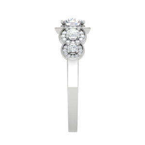 0.30 cts Solitaire Designer Diamond Platinum Ring for Women JL PT RV RD 132   Jewelove