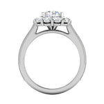 Load image into Gallery viewer, 0.70cts Solitaire Halo Diamond Shank Platinum Diamond Ring JL PT RH RD 162   Jewelove.US
