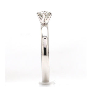 20 Pointer Classic 6 Prong Solitaire Ring made in Platinum SKU 0012-A