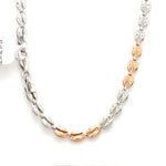 Load image into Gallery viewer, Designer Platinum &amp; Rose Gold Fusion Chain for Men JL PT CH 956
