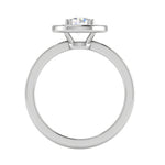 Load image into Gallery viewer, 0.70cts Solitaire Halo Diamond Shank Platinum Diamond Ring JL PT RH RD 166   Jewelove.US
