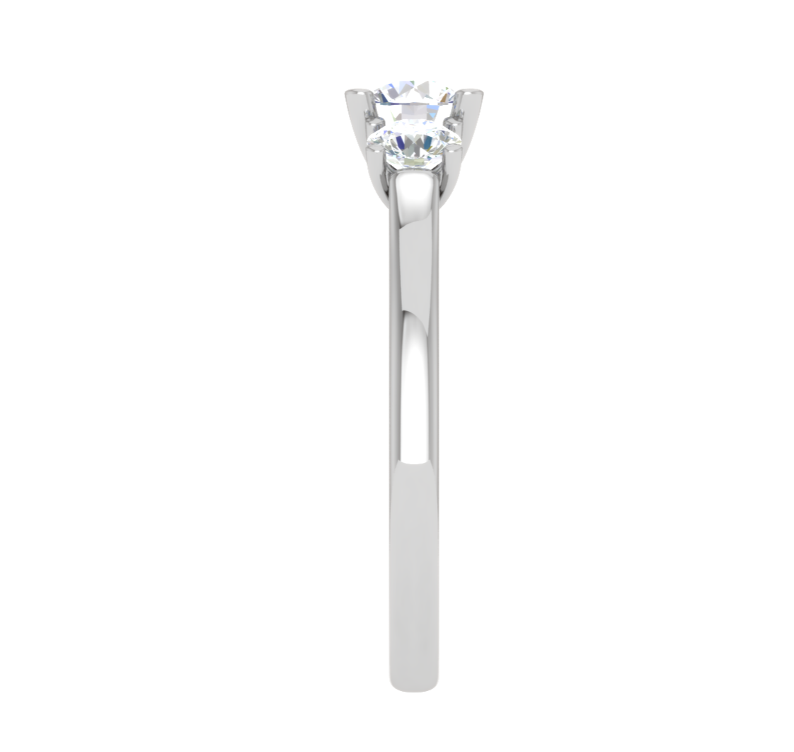0.50 cts Solitaire Platinum Diamond Ring JL PT R3 RD 168   Jewelove.US