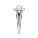 Load image into Gallery viewer, 0.30 cts. Solitaire Halo Platinum Split Shank Engagement Ring JL PT WB5982E   Jewelove
