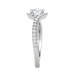 Load image into Gallery viewer, 0.50 cts. Platinum Solitaire Ring with Twisted Diamond Shank JL PT RH RD 225   Jewelove.US
