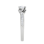 Load image into Gallery viewer, 0.25 cts Solitaire Diamond Shank Platinum Ring for Women JL PT RV RD 122   Jewelove
