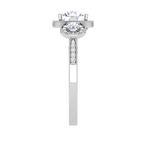 Load image into Gallery viewer, 1 Carat Solitaire Halo Diamond Accents Platinum Ring JL PT R3 RD 108   Jewelove.US
