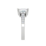 Load image into Gallery viewer, 1.00cts. Emerald Cut Solitaire Diamond Accents Platinum Ring JL PT R3 EM 134   Jewelove.US
