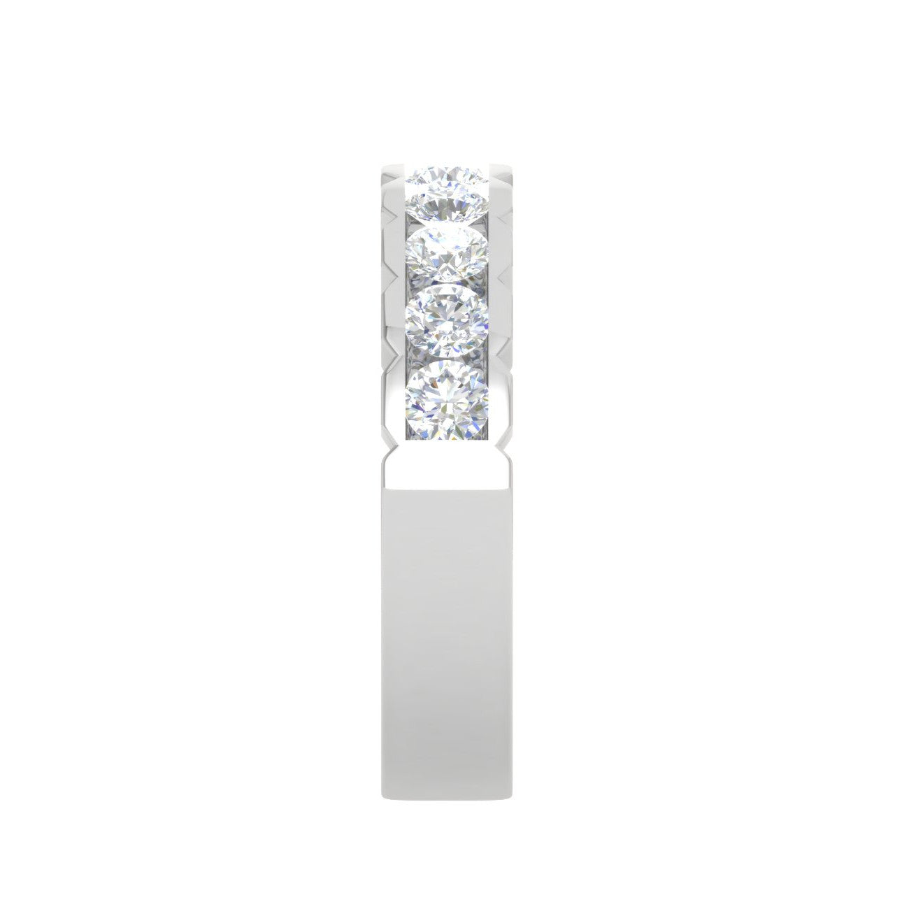 10 Pointer Platinum Diamond Ring for Women JL PT WB RD 107   Jewelove
