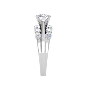 0.30cts Solitaire Diamond Split Shank Platinum Ring JL PT WB5665E   Jewelove.US