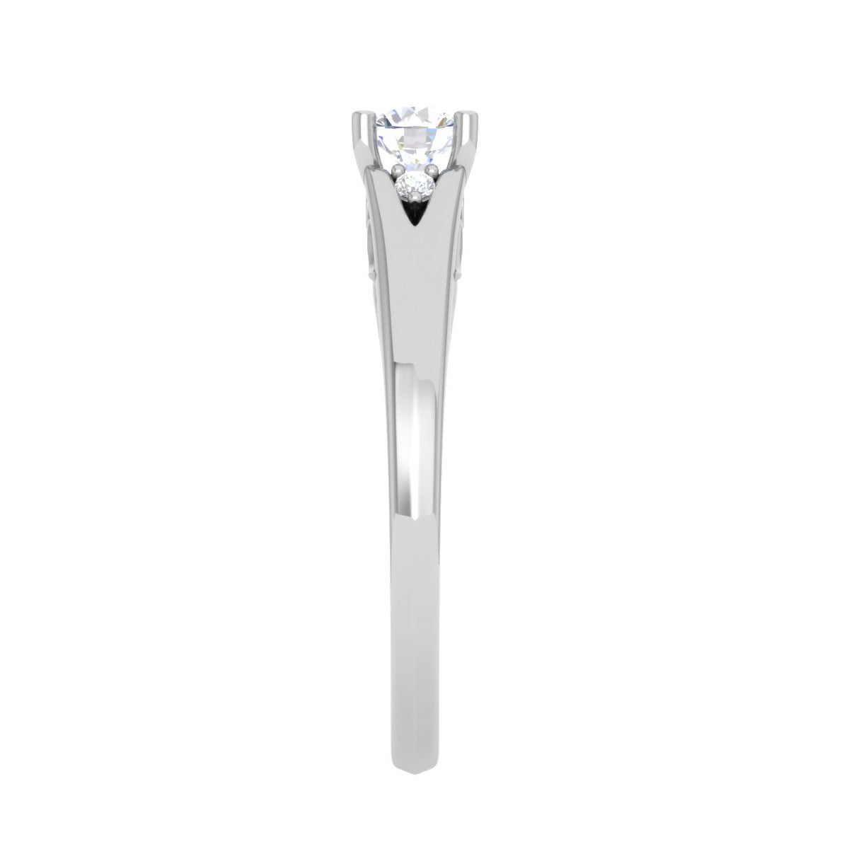 0.20 cts Solitaire Diamond Platinum Ring for Women JL PT RV RD 121   Jewelove