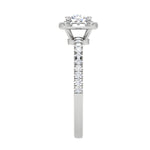 Load image into Gallery viewer, 0.50 cts Solitaire Halo Diamond Shank Platinum Ring JL PT RH RD 221   Jewelove.US
