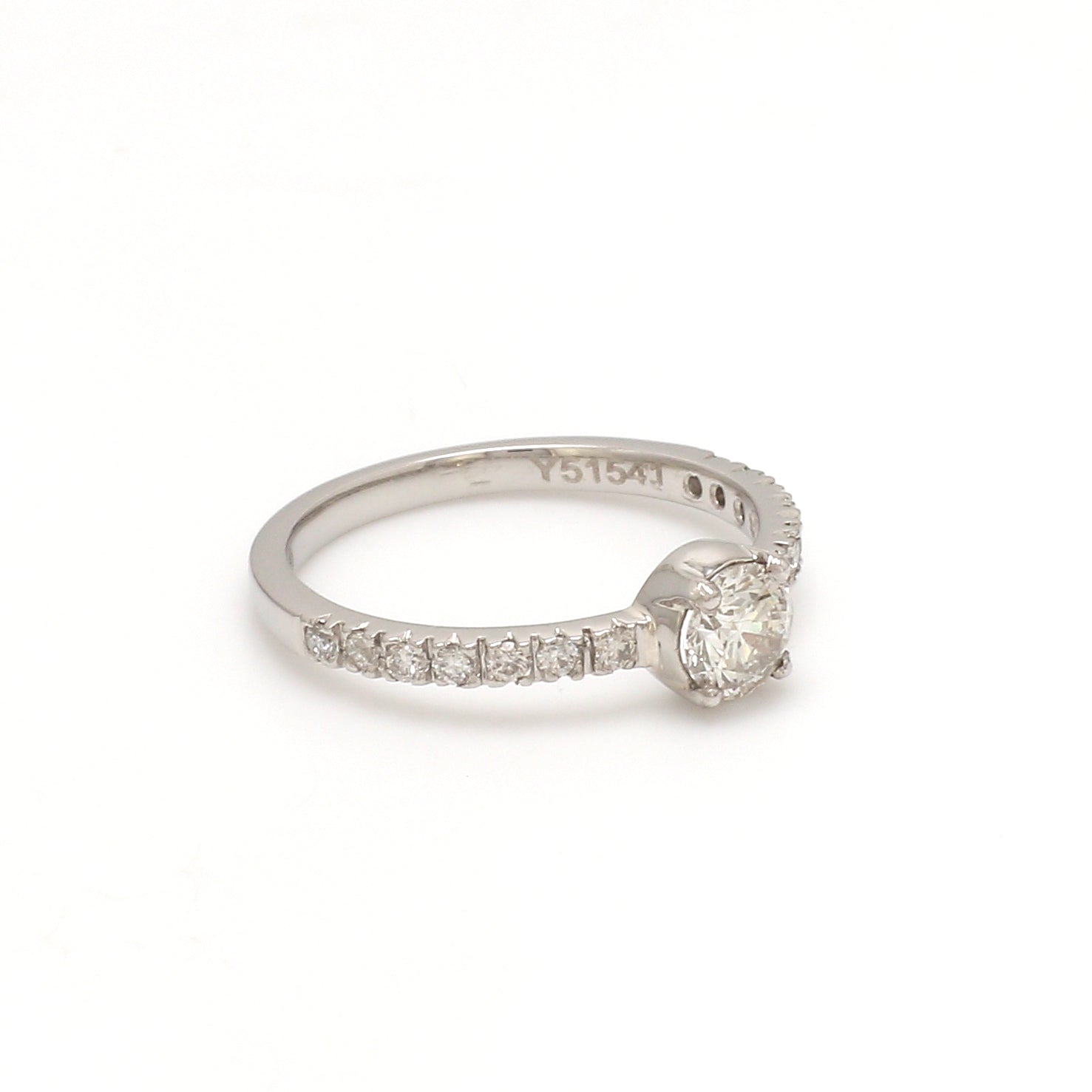 50-Pointer Astrological Skin Touch Platinum Diamond Solitaire Ring JL PT 1222-A   Jewelove.US