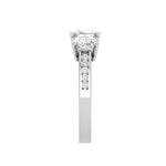 Load image into Gallery viewer, 0.50cts. Cushion Solitaire Diamond Platinum Ring JL PT R3 CU 133   Jewelove.US
