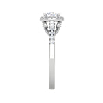 Load image into Gallery viewer, 0.50 cts Solitaire Halo Diamond Shank Platinum Ring JL PT RH RD 219   Jewelove.US
