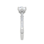 Load image into Gallery viewer, 0.30 cts Solitaire Split Diamond Shank Platinum Ring for Women JL PT RV RD 109   Jewelove
