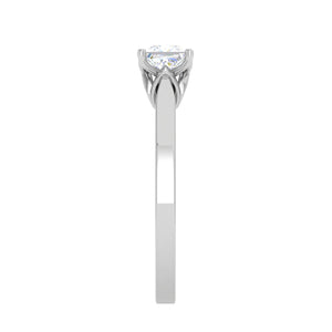 0.30 cts Princess Cut Solitaire Platinum Ring JL PT RS PR 186   Jewelove