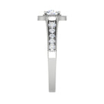 Load image into Gallery viewer, 0.50 cts Solitaire Halo Diamond Shank Platinum Ring JL PT RH RD 202   Jewelove.US
