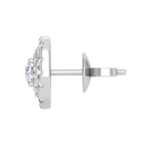 Platinum Solitaire Diamond Earrings for Women JL PT SE RD 107   Jewelove