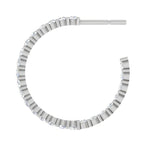 Load image into Gallery viewer, Platinum Diamond Hoop Bali Earrings for Women JL PT E DH RD 109   Jewelove.US
