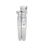 Load image into Gallery viewer, 0.30cts Solitaire Diamond Split Shank Platinum Ring JL PT RV RD 160   Jewelove
