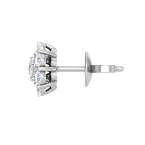 Platinum Solitaire Diamond Earrings for Women JL PT SE RD 111   Jewelove