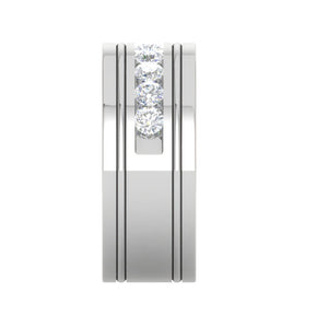 Platinum Ring with Diamonds for Men JL PT MB RD 143   Jewelove.US