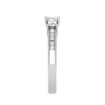 Load image into Gallery viewer, 0.30cts. Princess Cut Diamond Split Shank Platinum Ring JL PT RP PR 213   Jewelove.US
