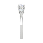 Load image into Gallery viewer, 0.70 cts Solitaire with Pear Cut Diamond Accents Platinum Ring JL PT R3 RD 104   Jewelove.US
