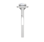 Load image into Gallery viewer, 0.70 cts Solitaire Single Halo Platinum Ring JL PT RH RD 106   Jewelove.US
