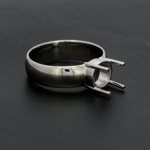 Platinum 4 Prong  Mounting Ring for Men JL PT 1220-M   Jewelove.US