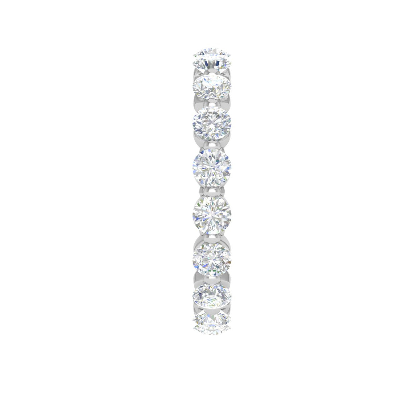 10-Pointer Full Eternity Platinum Ring With Diamonds for Women JL PT ET RD 115   Jewelove.US