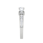 Load image into Gallery viewer, 0.25 cts Solitaire Split Shank Diamond Platinum Ring for Women JL PT RV RD 117   Jewelove
