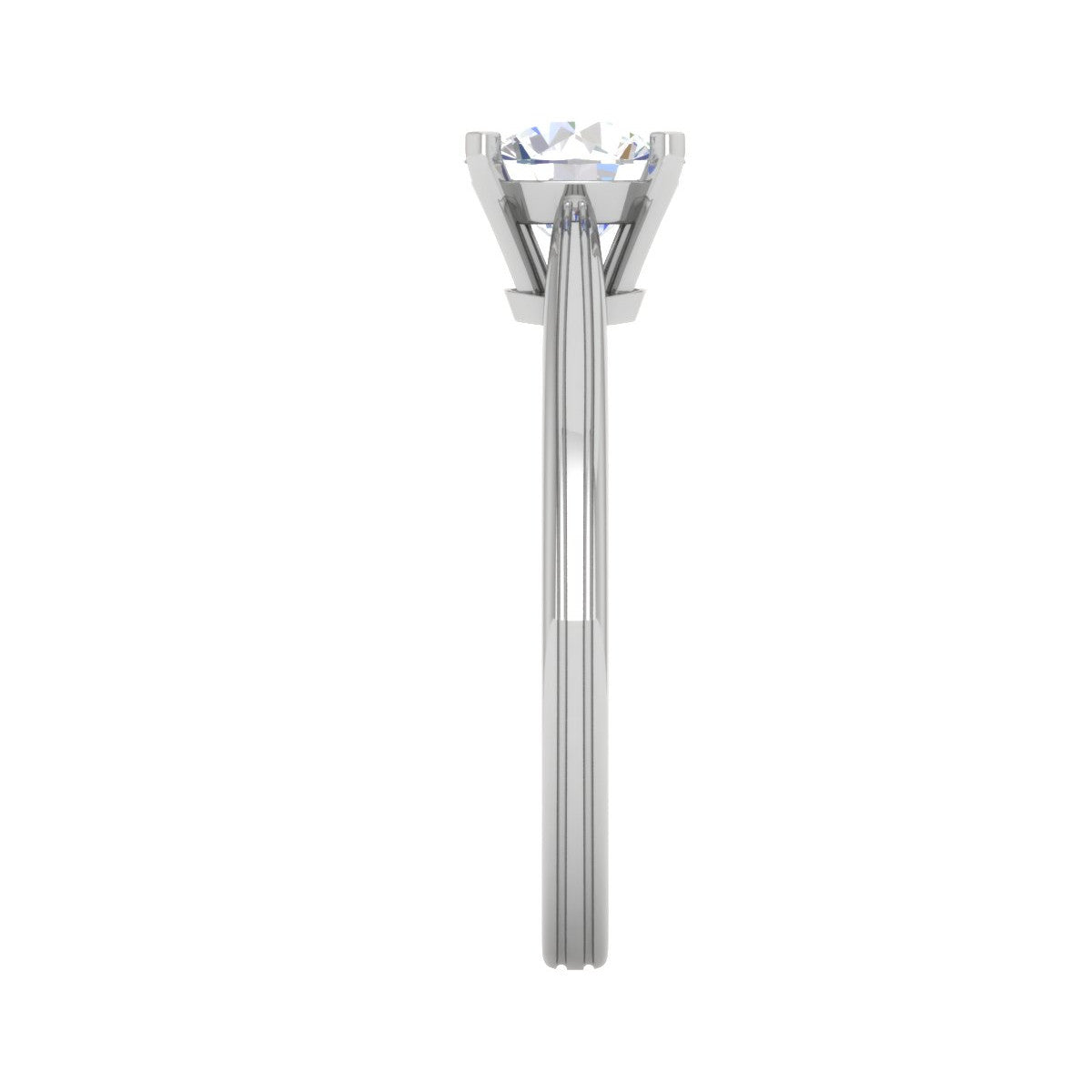 0.50 cts Solitaire Platinum Ring JL PT RS RD 152   Jewelove.US