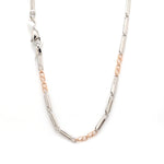 Load image into Gallery viewer, Designer Uni-Sex Platinum &amp; Rose Gold Chain JL PT CH 1024
