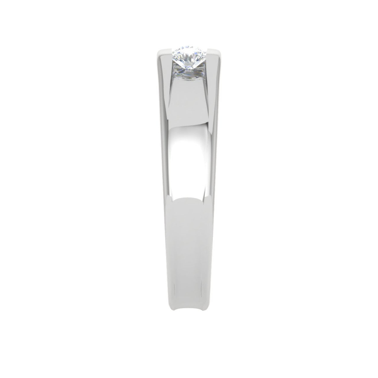 Platinum Ring with Diamonds for Women JL PT MB RD 106   Jewelove.US