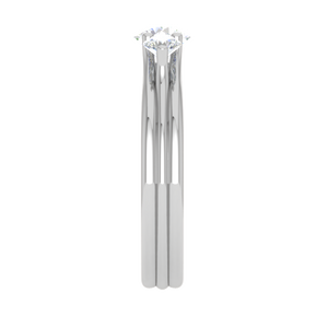 1 Carat Solitaire Diamond Accents Platinum Ring JL PT R3 RD 141   Jewelove.US
