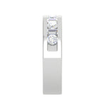 Load image into Gallery viewer, Platinum with Emerald Cut Diamond Half Eternity Ring for Women JL PT WB RD 154   Jewelove
