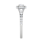 Load image into Gallery viewer, 0.50 cts Solitaire Halo Diamond Shank Platinum Ring JL PT RH RD 234   Jewelove.US

