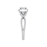 Load image into Gallery viewer, 0.50cts. Cushion Solitaire Diamond Platinum Ring JL PT R3 PR 176   Jewelove.US
