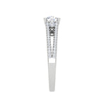 Load image into Gallery viewer, 0.30cts Diamond Split Shank Solitaire Platinum Ring JL PT M00245   Jewelove.US
