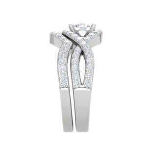 0.30 cts Solitaire Diamond Twisted Shank Platinum Ring JL PT RV RD 158   Jewelove